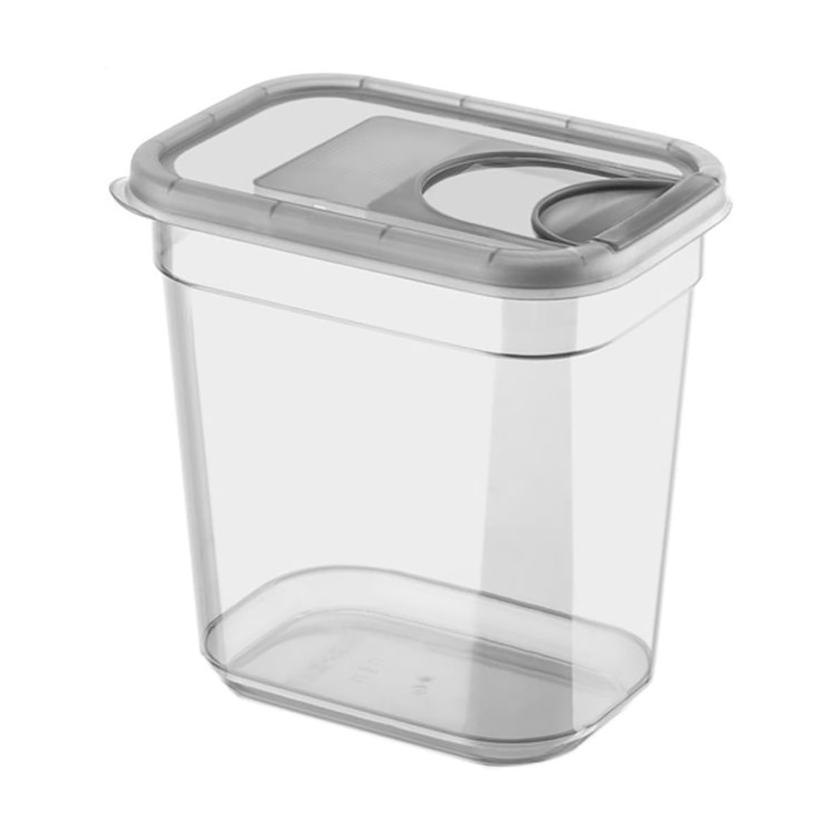 Контейнер для сипучих Violet House Transparent Black з кришкою, 17*12*6.5 см, 2 л (0372 Transparente Black д/сипучих 2 л)